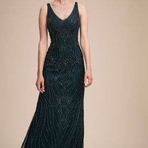BHLDN Adrianne Papell evening dress in Midnight (Dark Blue) size 12